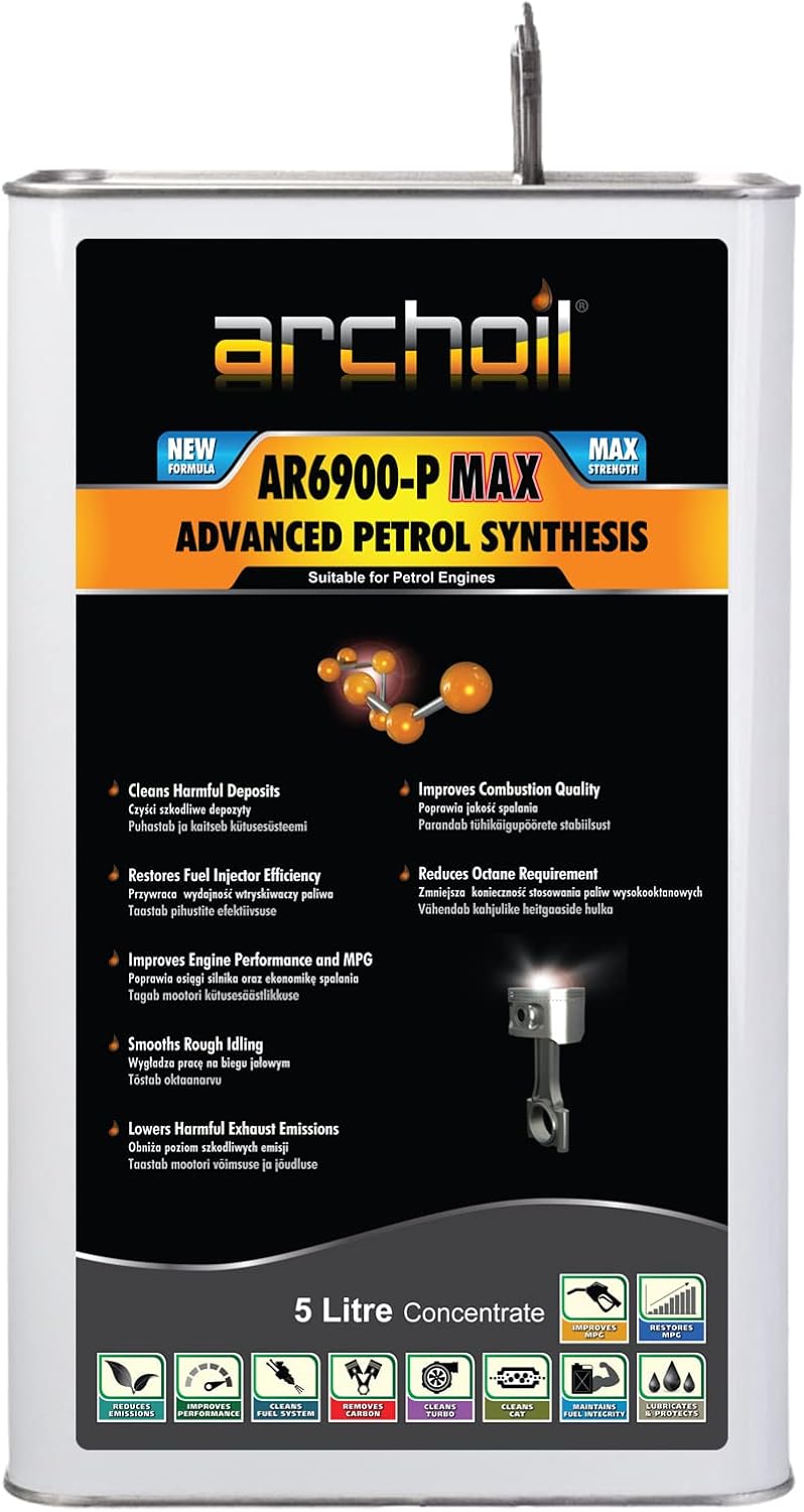 Archoil AR6900P Max Advanced Petrol Fuel Additive Concentrate, 5L