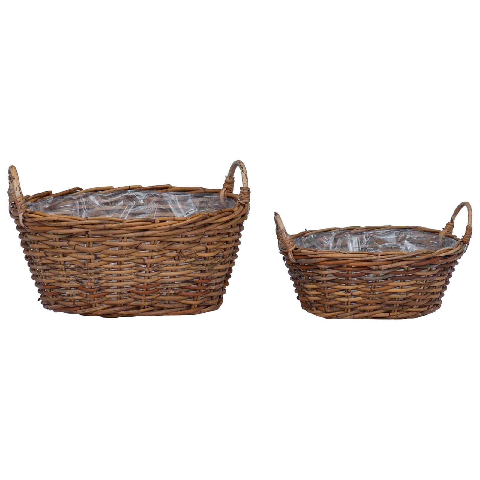 Panier de plante avec stockage marron rotin Lacak vidaXL pour déco maison
