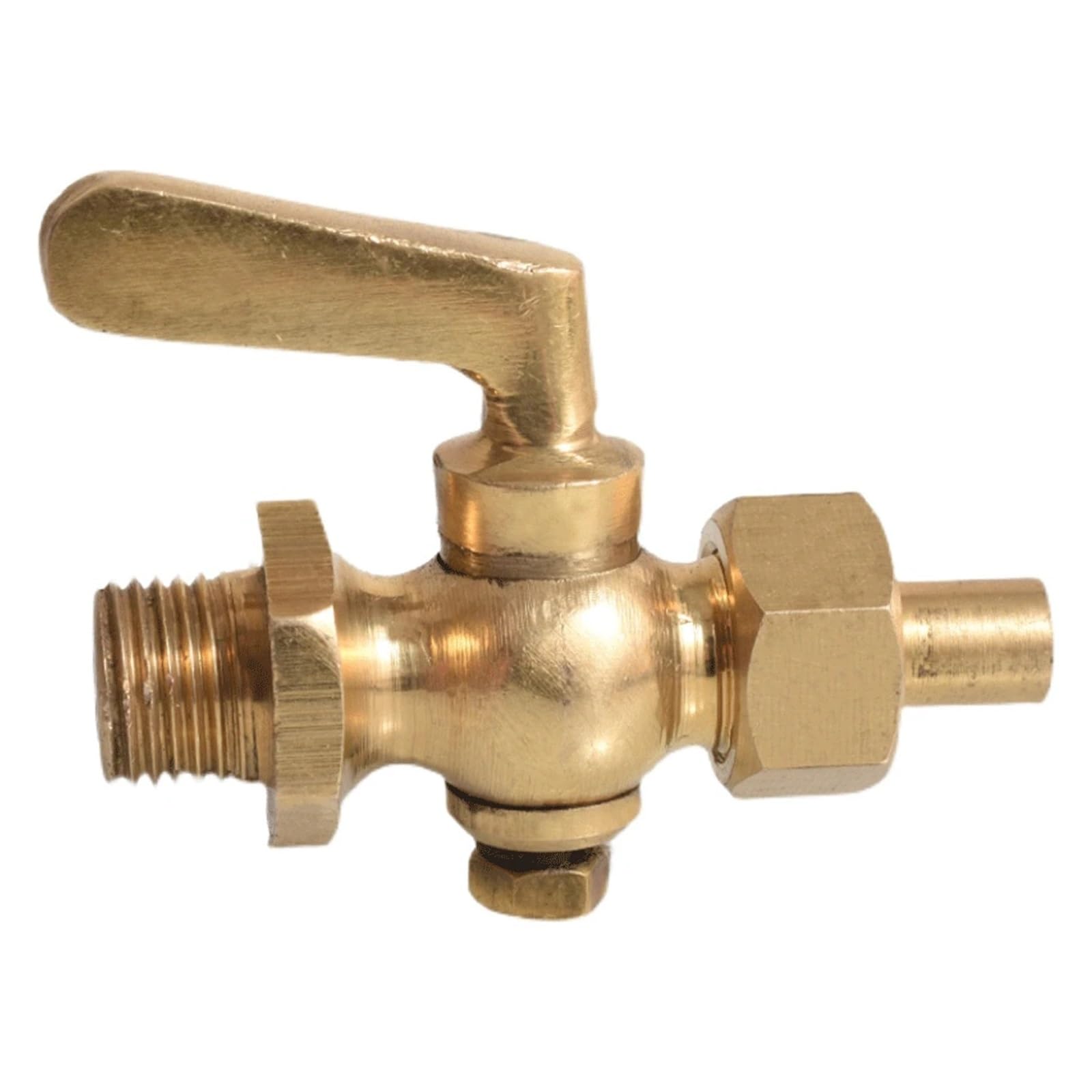 Válvula de latón de alta resistencia 1/2" BSP con junta soldada fija