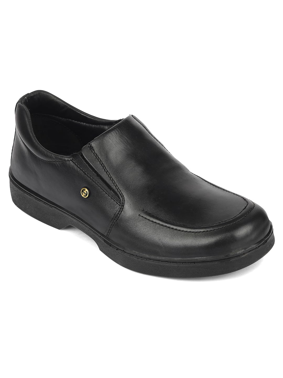liberty Healers 204608AN Non Lacing Formal Moccasin for Men - Dark Brown & Black | Slip-On Semi-Casual/Formal Shoes | Stylish Shoes Ideal for Office & Wedding Footwear - Lightweight, Cushioned Footbed-picture-13