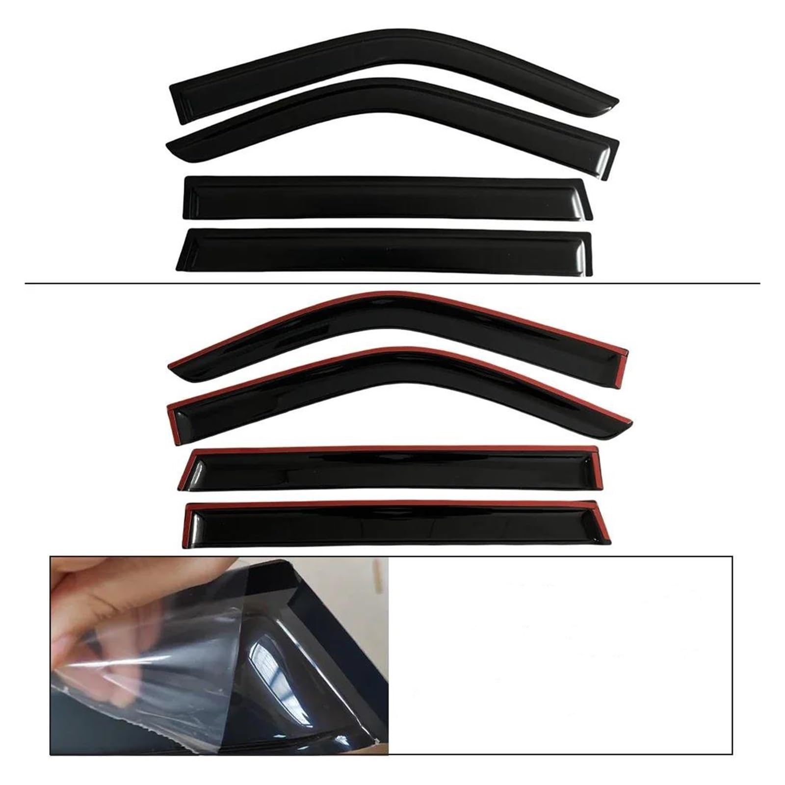 Deflectores Viento Protector Lluvia Para Para Triton Para Pickup L200 Para Hunter Para Strada (1996-2006) Deflectores Lluvia Weathershields Deflectores Ventanas Laterales