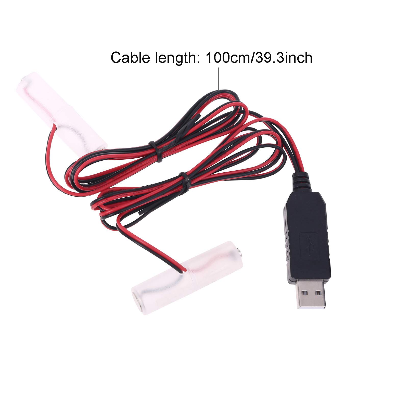 Eliminatore Batterie AA – Adattatore USB Da 5V A 3V Con Cavo 1m, Sostituisce Batterie AA/AAA Per Dispositivi Elettronici