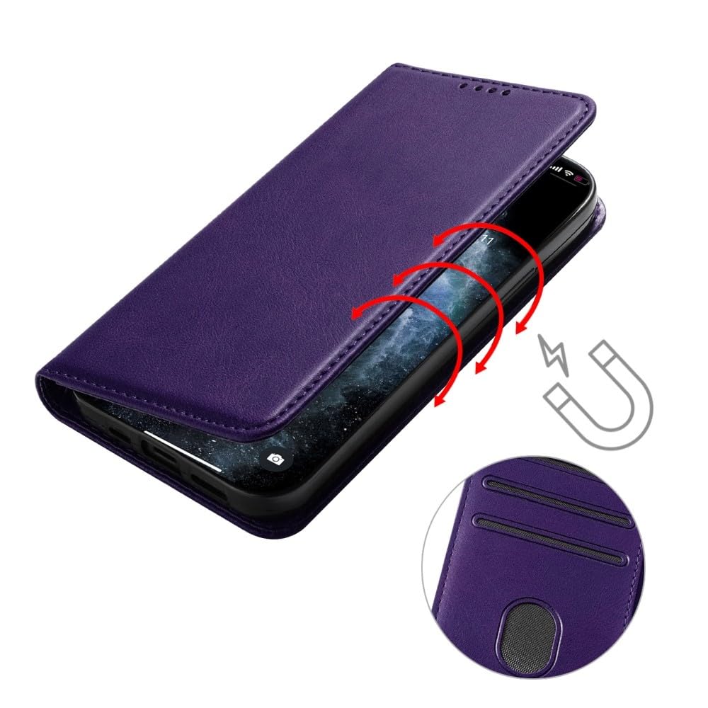 Generic Étui compatible avec Oppo A80 5G (Couleur : Noir) Étui magnétique Portefeuille Housse à rabat