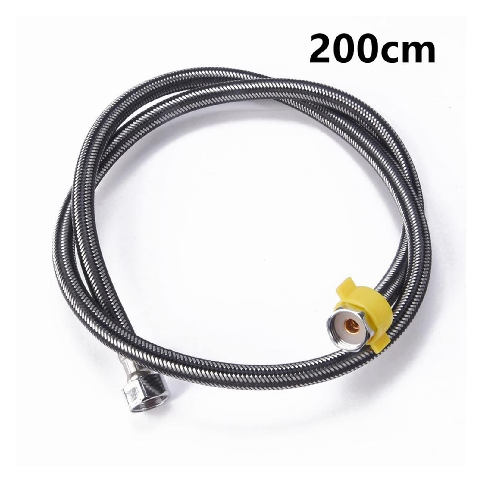 ZZSRJ 1/2 "Tubo dell'Acqua in Acciaio Inox a Prova di Esplosione Tubo Flessibile Intrecciato Tubo dell'Acqua Rubinetto del Bagno della Cucina 20 cm ~ 200 cm (Color : 200cm, Specification : DN15)