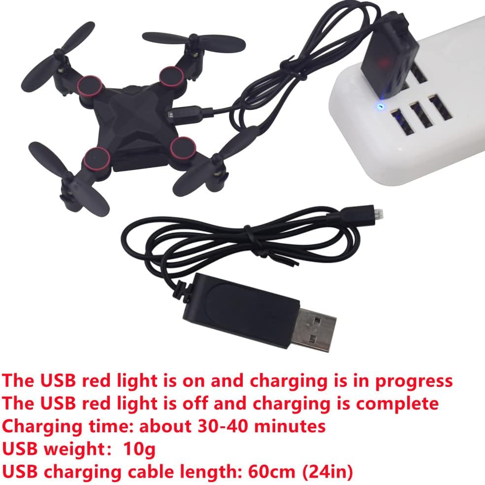 Fytoo 2PCS 3.7V USB Charging Cable for HS190 901HS 901S 901H Mini Quadcopter Accessories Remote Control Drone Charger