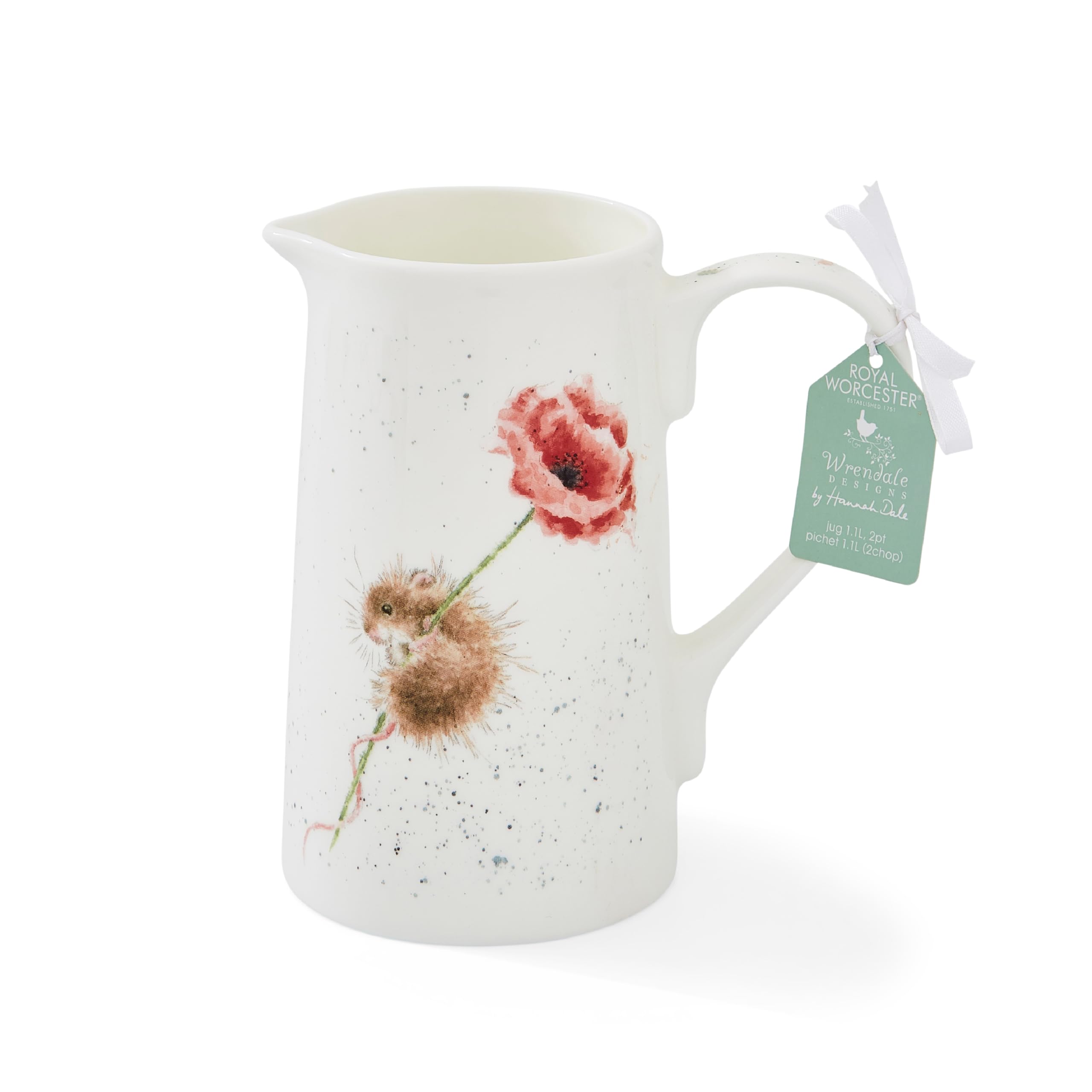 Wrendale Royal Worcester Designs 2 Pint Jug, Mouse