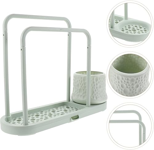 Miniatura 9 de Alipis Suministros de cocina Soporte para fregadero, organizador de esponja para drenaje, organizador de cocina