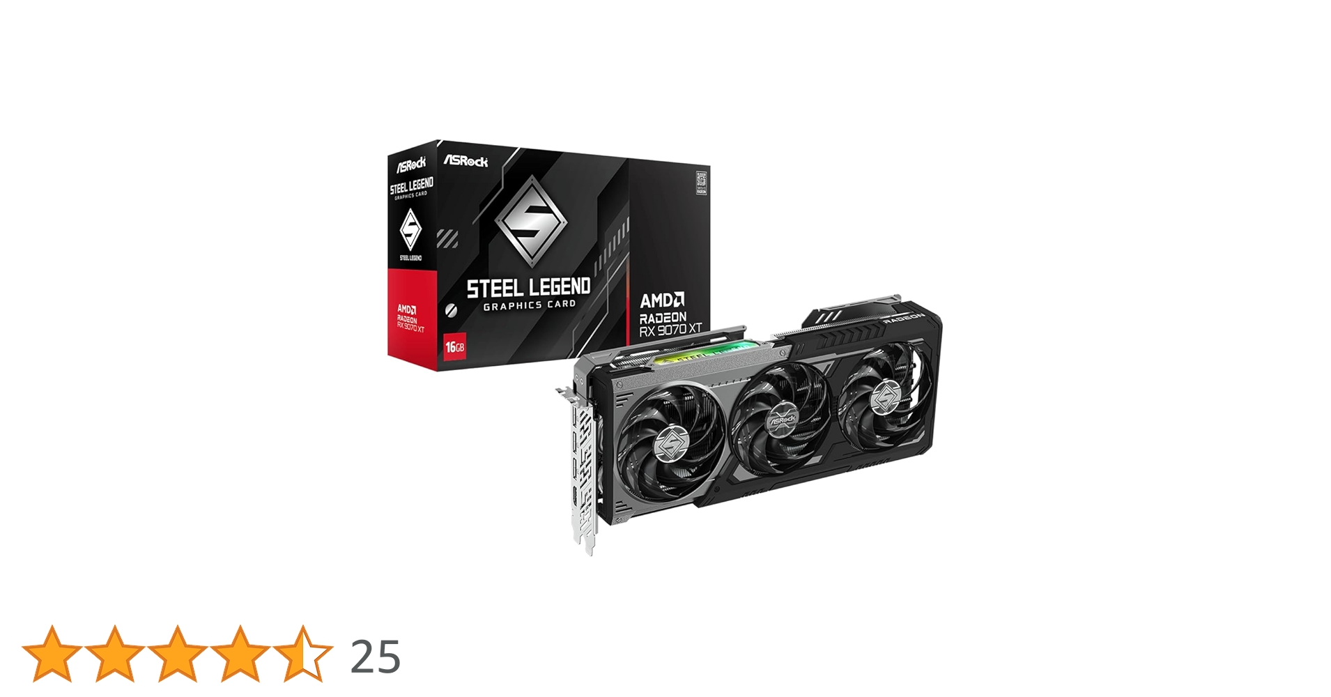Amazon.in: Buy ASRock AMD Radeon RX 9070 XT Steel Legend Dark 16GB Amazon.in: Buy ASRock AMD Radeon RX 9070 XT Steel Legend Dark 16GB