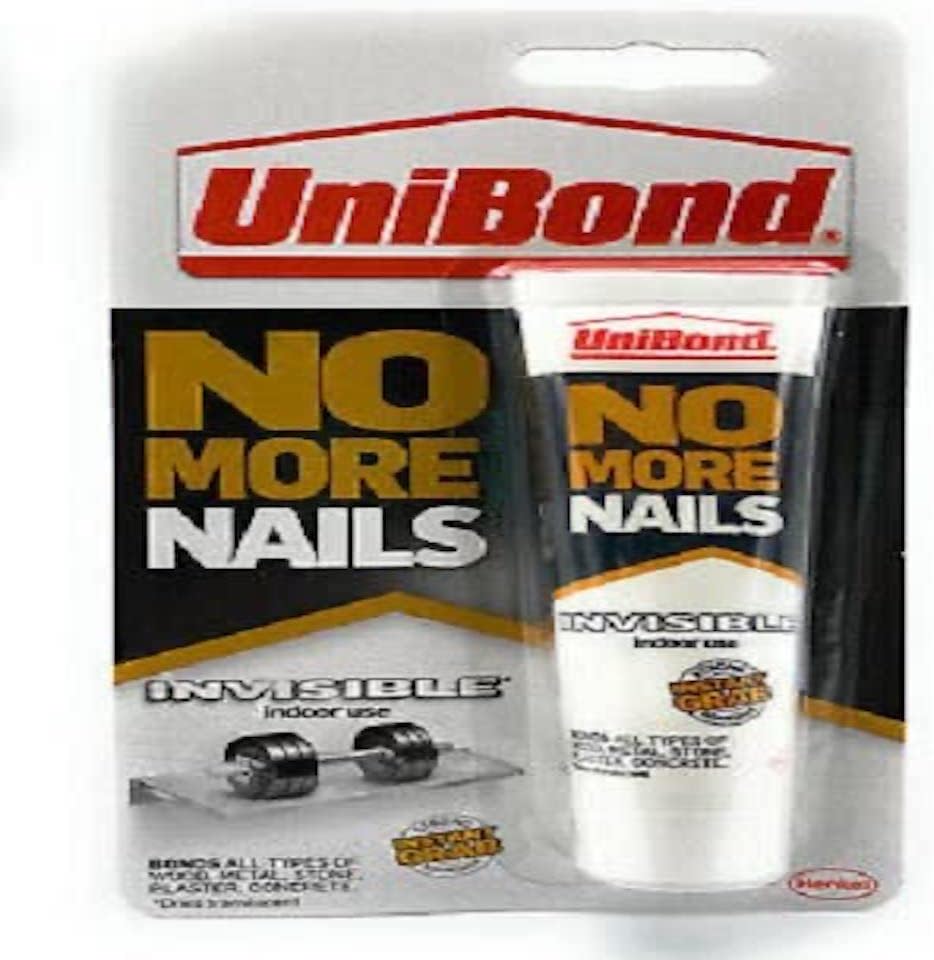 UniBond HK34179 No More Nails Invisible Mini Tube 41 g, White