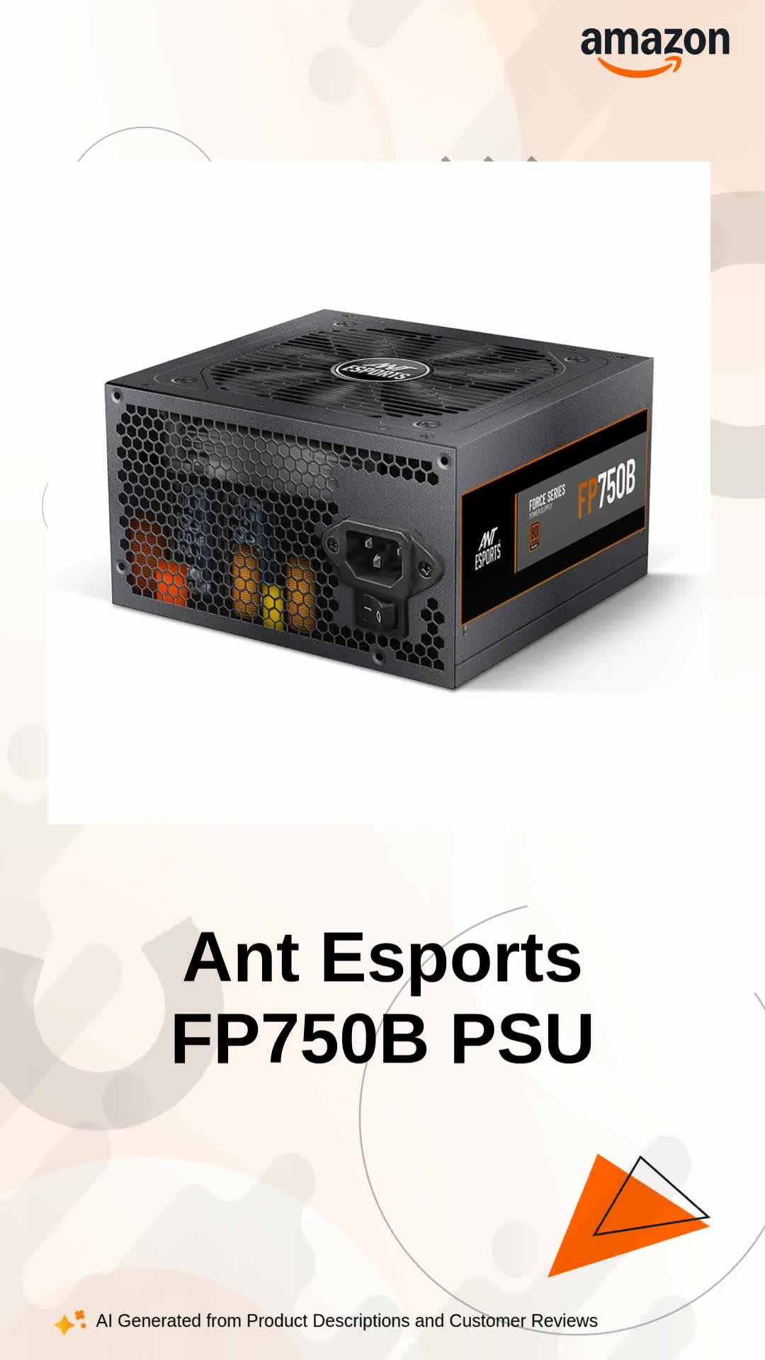 Amazon.in: Buy Ant Esports FP750B 80 Plus Bronze Certified Non
