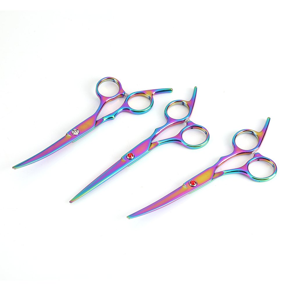 Kit de ciseaux de toilettage professionnel pour animaux de compagnie, ensemble de ciseaux de coiffure en acier inoxydable pour chien et chat, outils de coupe de cheveux ami