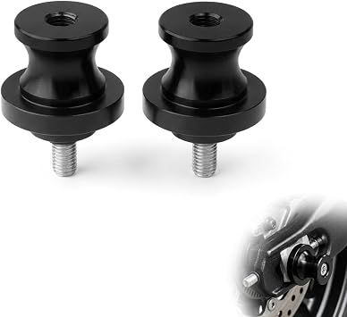 Jetstream Pack of 2 M8 Stand Mount Bobbins Repair Stand Mortor Bike Accessories Suitable for Most 8 mm Swing Arm Holes Black