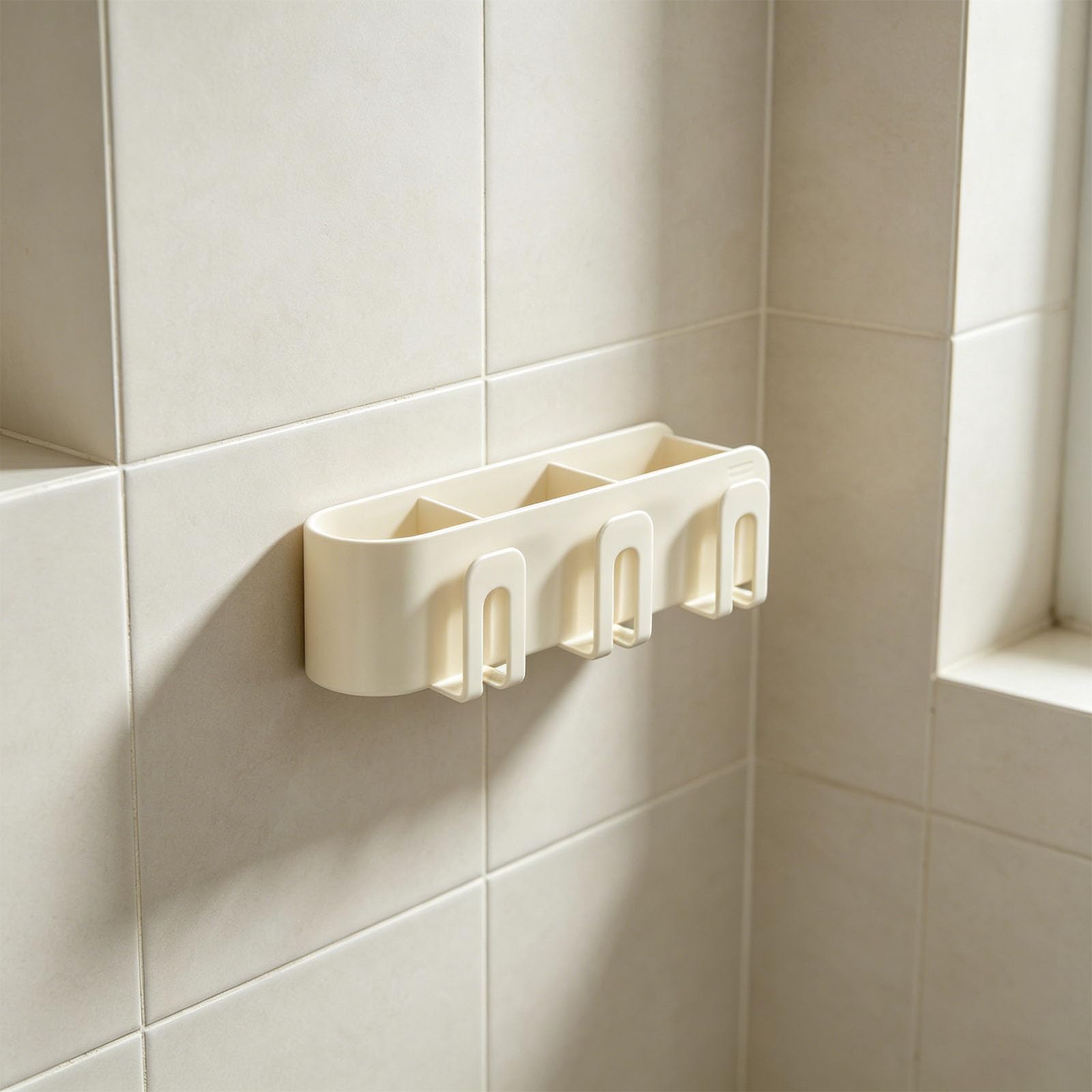 Soporte magnético de Aluminio para cepillos de Dientes de Espacio único Instalación rápida Accesorio de baño Moderno para inquilinos y propietarios Organizador de Ducha a Prueba de Herrumbre
