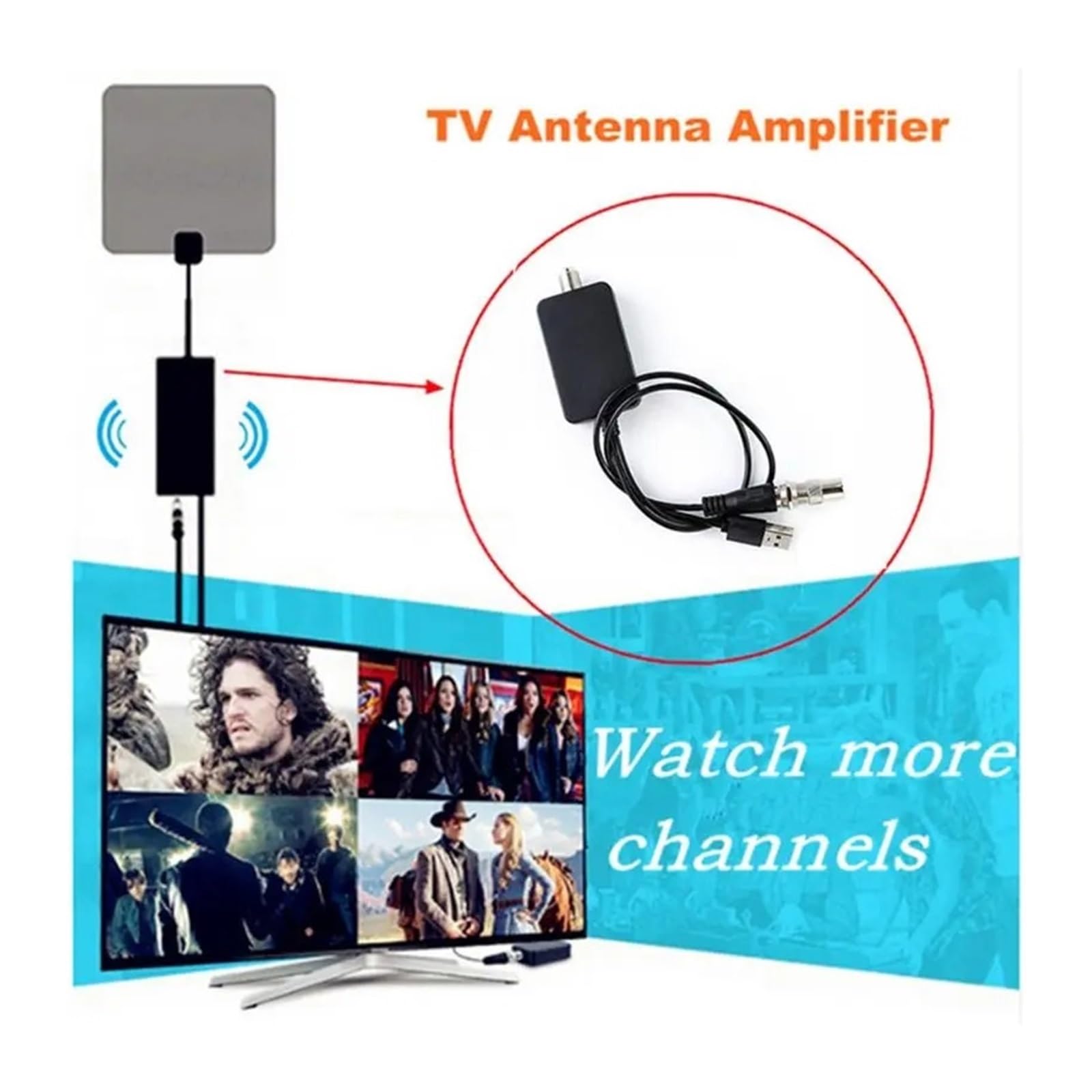 Amplificatore For Antenna TV USB A Basso Rumore Da 5 V, Di Segnale Digitale HD DVBT2 For Copertura più ampia