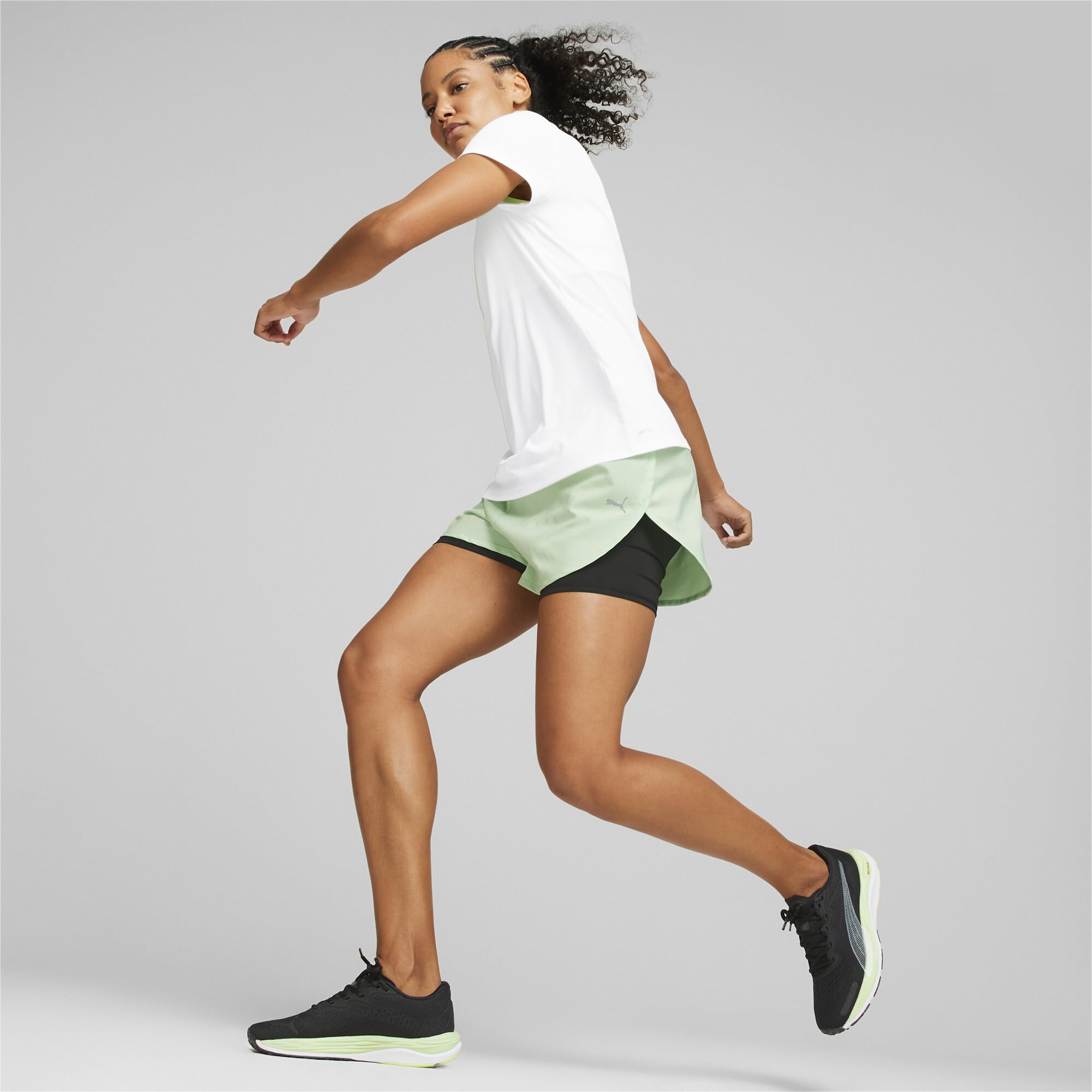 Puma Mujeres Velocity Nitro 2 Run 75 Zapatillas para Correr Zapatilla Neutral Puma Black-Light Mint - Negro