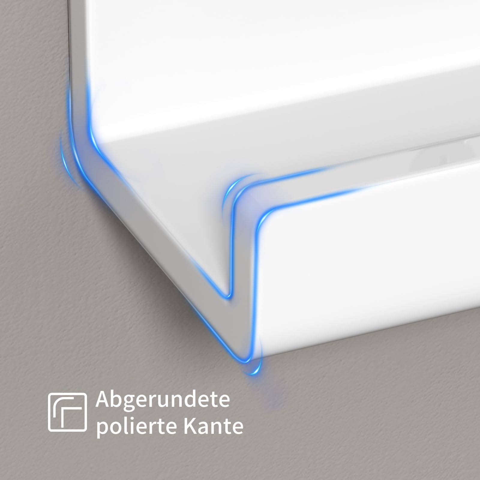 Nillie LP houder aan de muur - 10 stuks - Wit - Plakkende LP houder - Vinyl houder