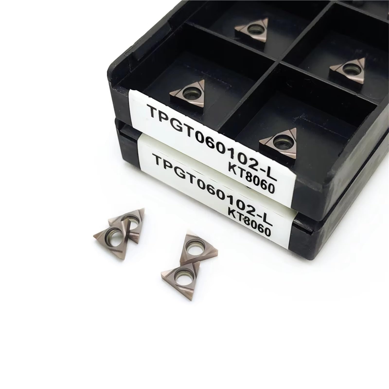 10 Pièces TPGT060102 TPGH080202 TPGH090202 TPGH110302-L KT8060 Plaquettes Carbure Cermet Outils D'alésage Outil De Tournage Plaquettes de Carbure CNC(TPGH110302L KT8060)