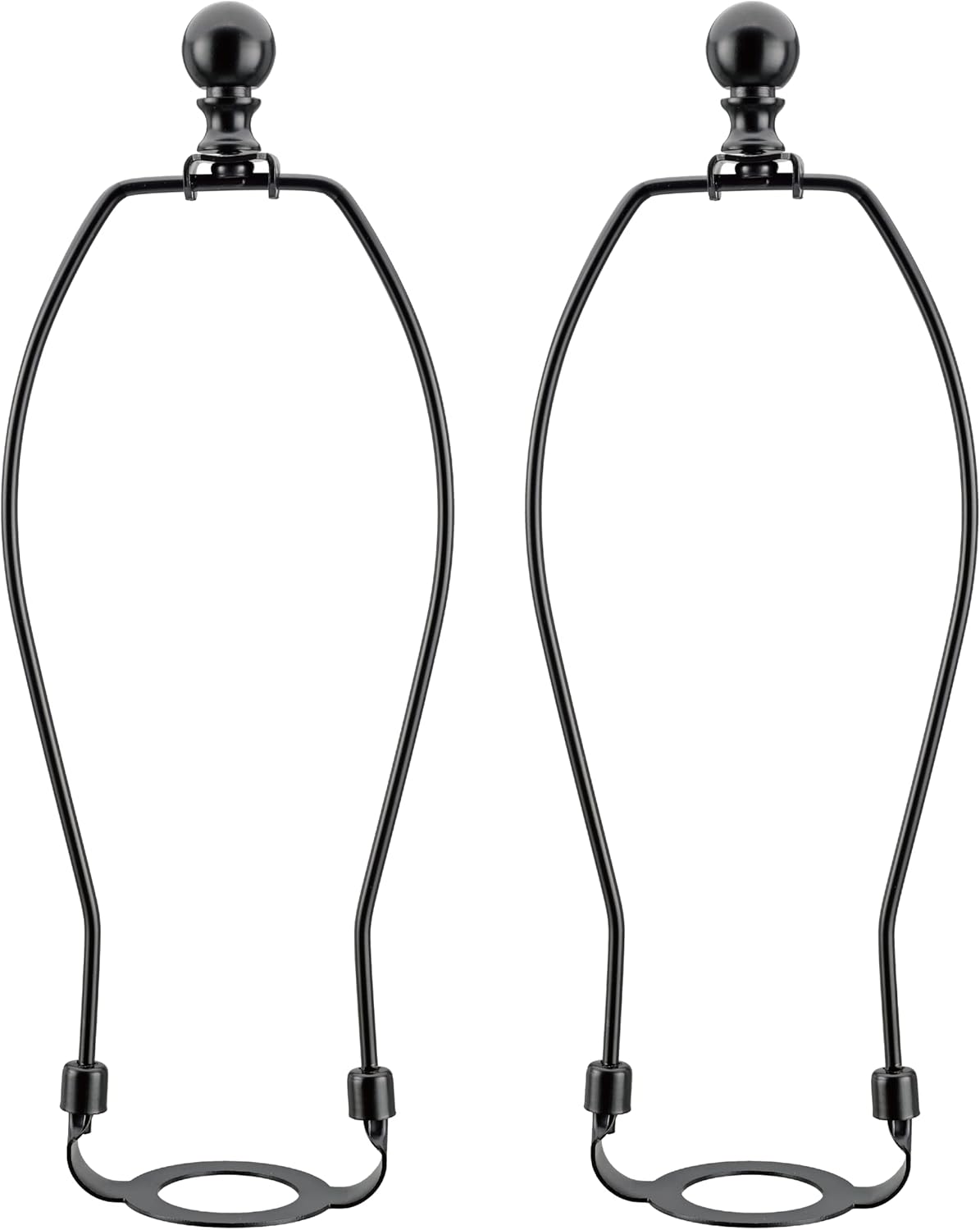 Aspen Creative Matte Black 2003732A, 7" Lamp Shade Holder Adapter