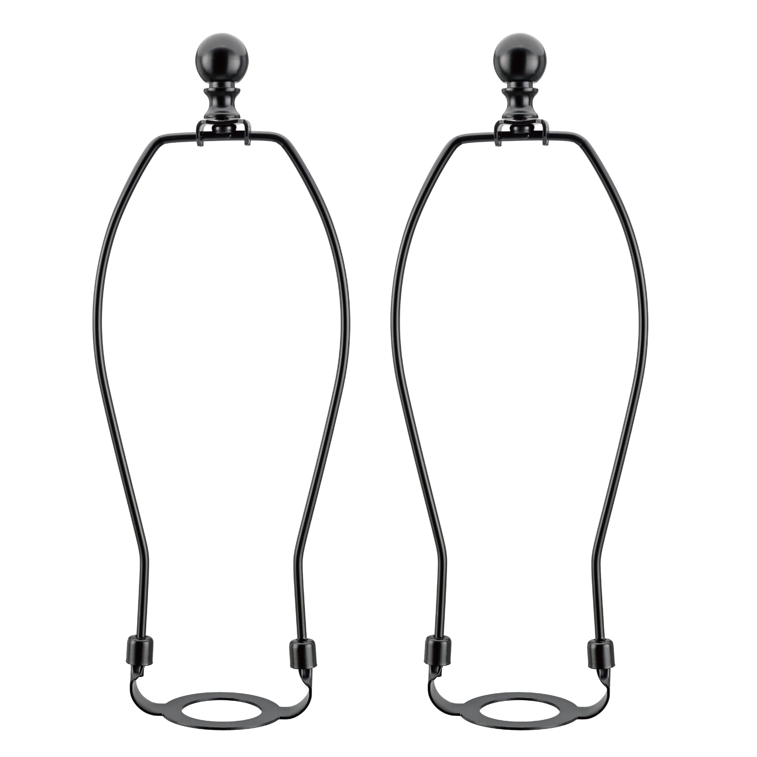 Photo 1 of Aspen Creative 9" Lamp Harp Set, Matte Black, 2 Pack