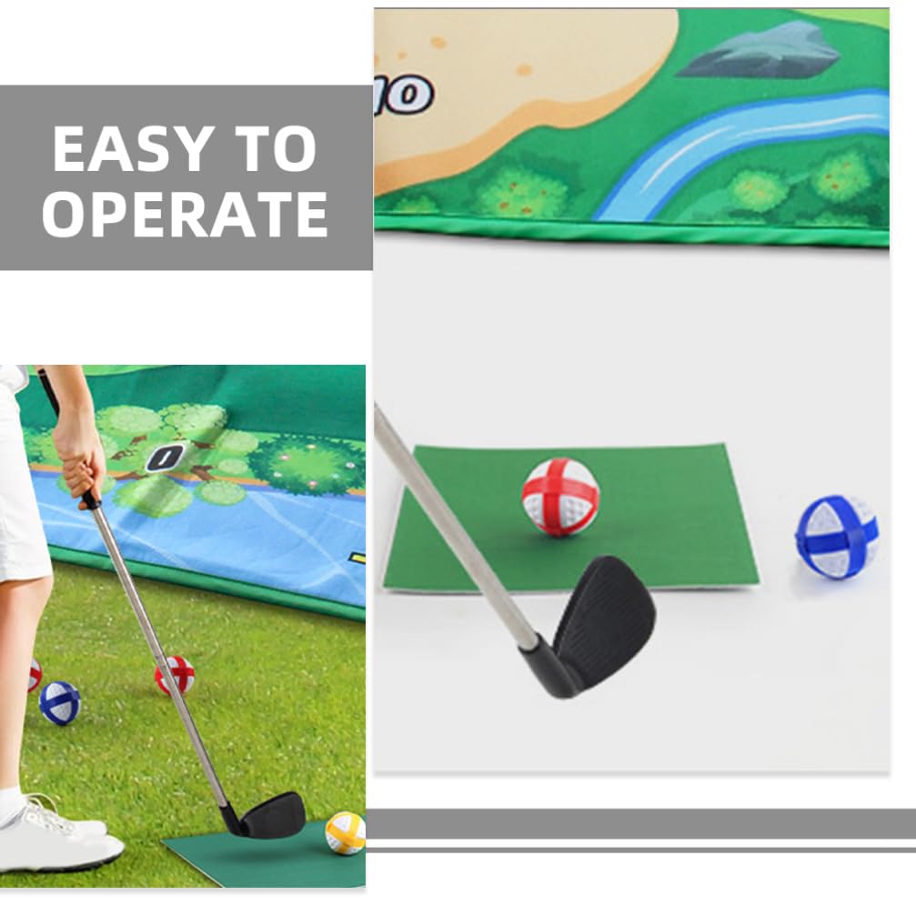 Homoyoyo Portable Golf Club for Kids Outdoor Golf Game Supply for Beginners Wear-Resistant Golf Putter Tool Practice Golfs Putter Golfing Training Tool