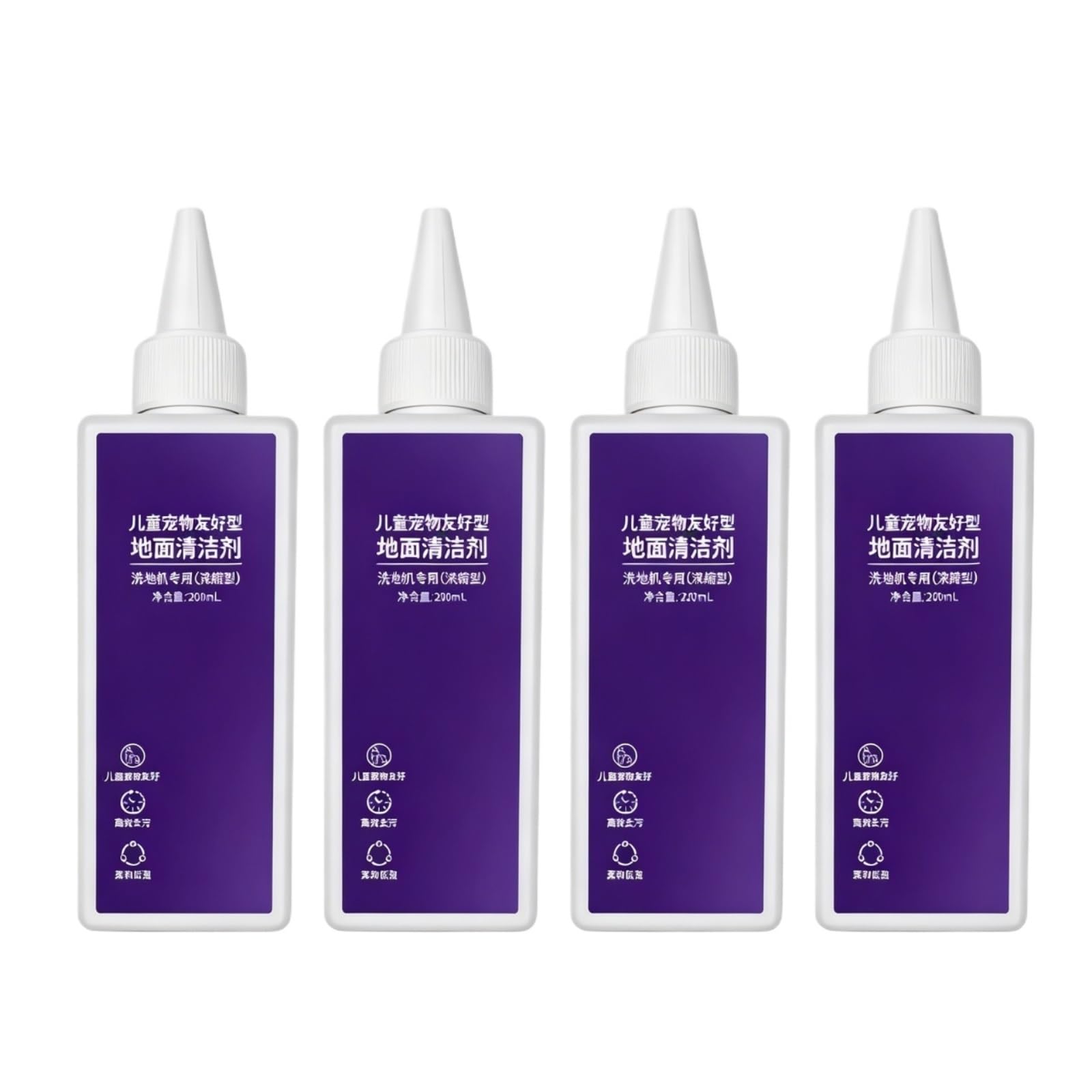 Detergente Per Pavimenti, Compatibile Con Narwal S10/S20/S30 Series | For S10 Pro/S10+/S20/S20 Pro/S20+/S30/S30 Pro, aspirapolvere concentrato da 200 ml, formula a bassa schiuma(4 pcs)