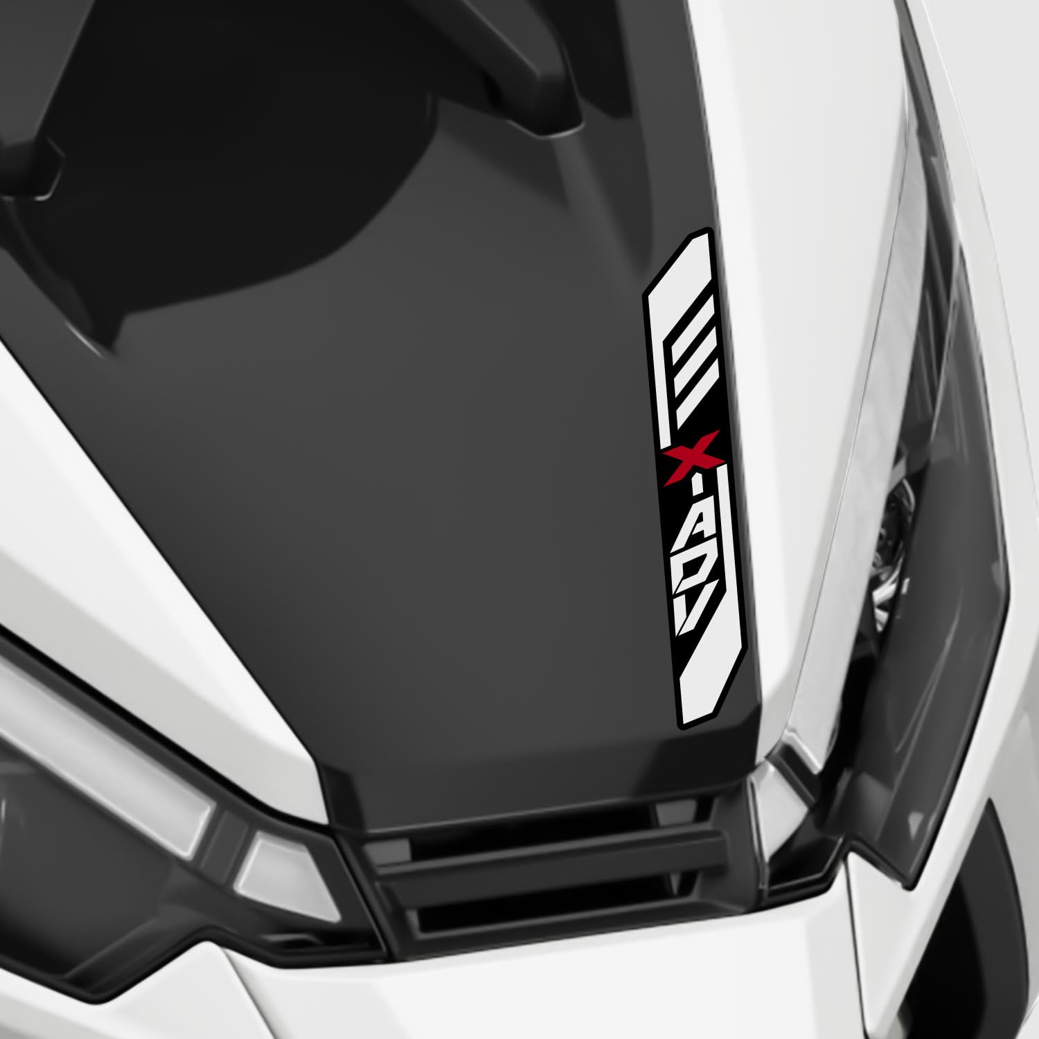 Az Graphishop Carena naklejka, kompatybilna z Honda X-ADV 750 2025 Tricolor Style Kit diagramu silnika, Wykonano we Włoszech FS-XADV-HRC (Połyskująca Białość)