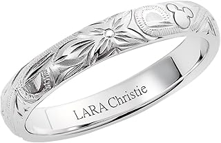 [ララクリスティー] ハワイアンジュエリー ディズニーコレクション ミッキー プルメリア ストレート リング lr58-0001-l