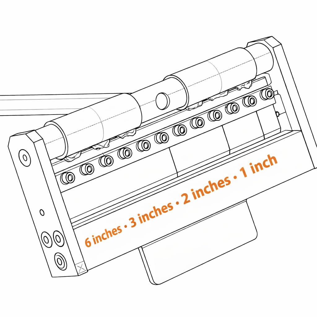 KATSU Tools Prensa manual montada a mano de 300 mm (12 pulgadas), capacidad máxima de flexión de 18 Ga/1,2 mm, acero suave, mini plegadora de chapa metálica, modelo 165125