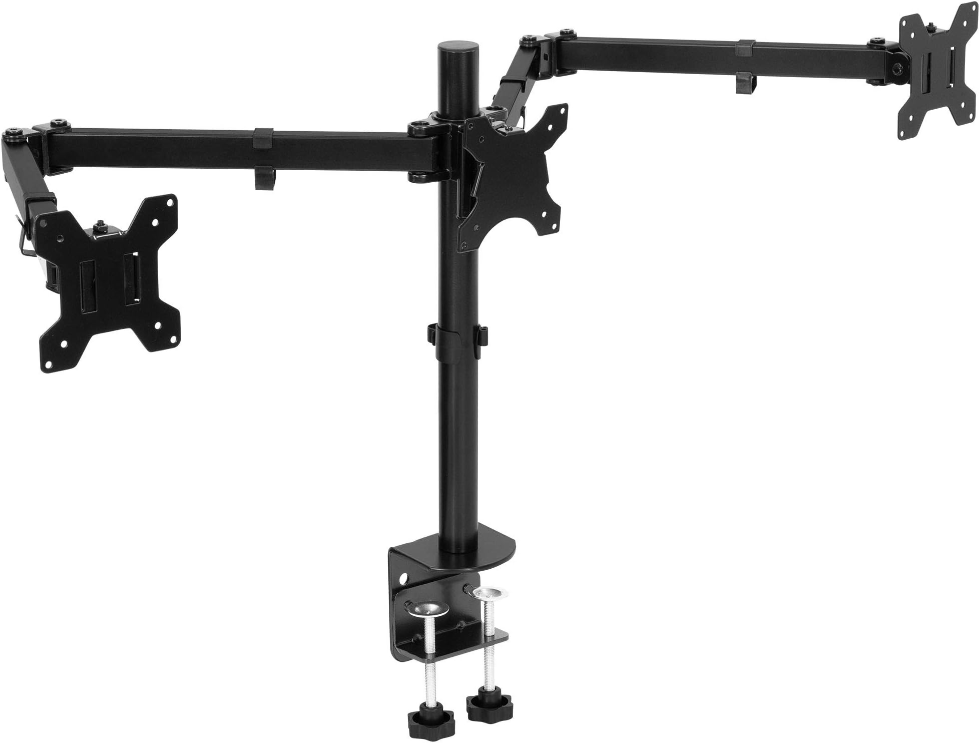 Full Motion Triple Monitor Desk Mount | 24" to 32" Monitors