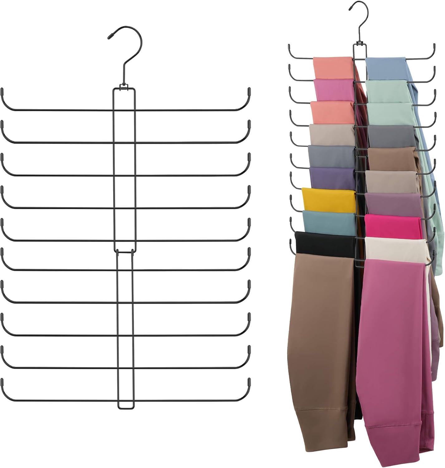 ZEDODIER Legging Hanger, Legging Organizer for Closet, Holds 20 Leggings