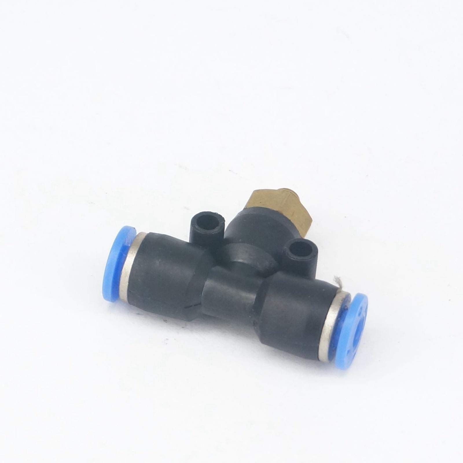 Connessione pneumatica Rapida, raccordi Pneumatici 5 pz M5 Maschio for Adattarsi al Tubo O/D 4mm Pneumatico Tee 3 Vie nel Connettore Unione A Sgancio Rapido Raccordo Aria Idraulico