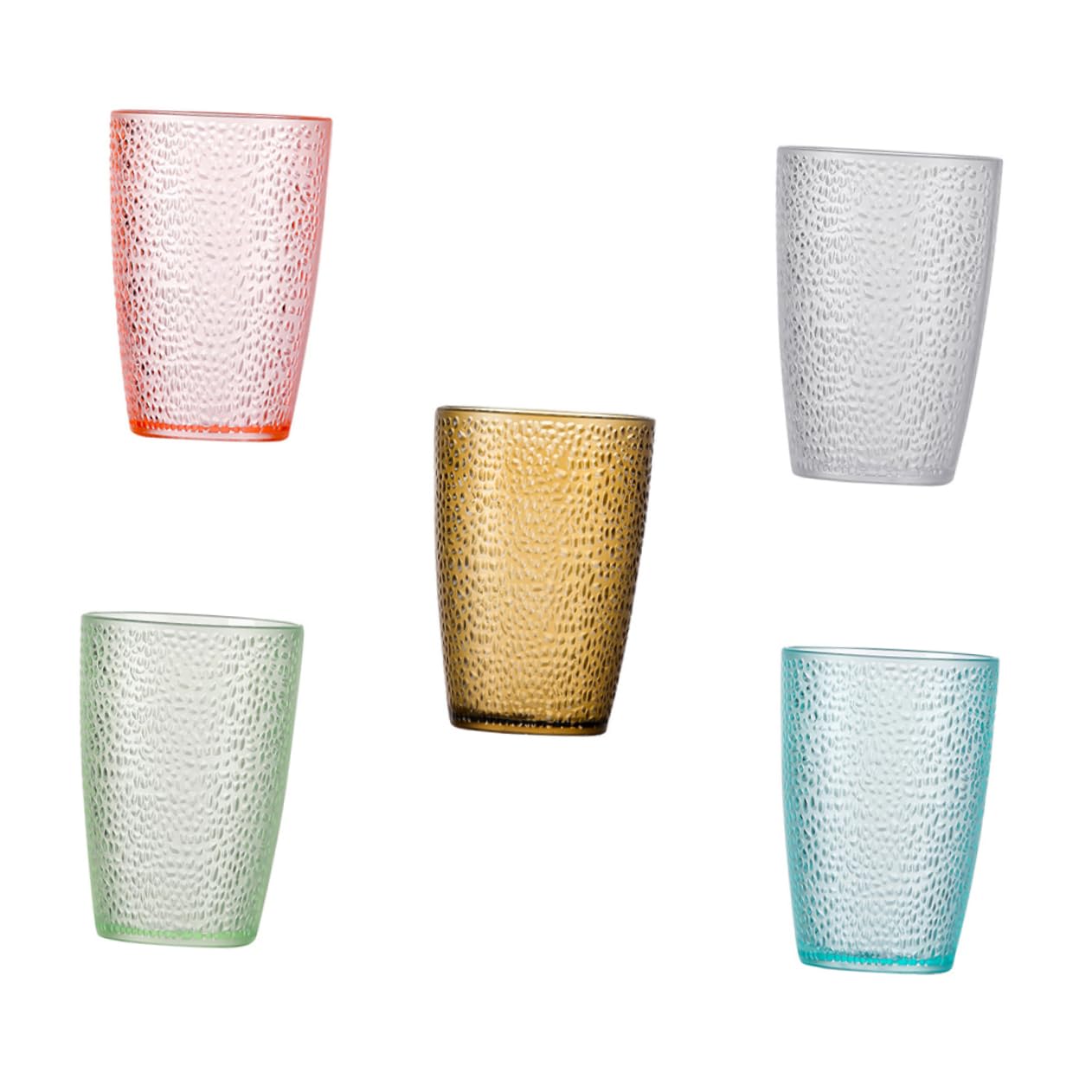 HOLIDYOYO 5pcs Party Beer Mug Fragrant Cup Beverage Lids Leakproof Clear Beer Cups Alcohol Bottles Cooler Paper Cup Beaded Glassware Coffee Travel Mug Leak Conical Paper Water Cups Acrylic