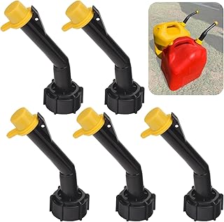 Fuel Gas Can Jug Spouts Nozzles Rings & Caps for Blitz 900302 900092 900094 Old Style, Use for Fuel, Diesel, Kerosene, Gas and Water - 5 gallon gas can spout (5 Pcs)
