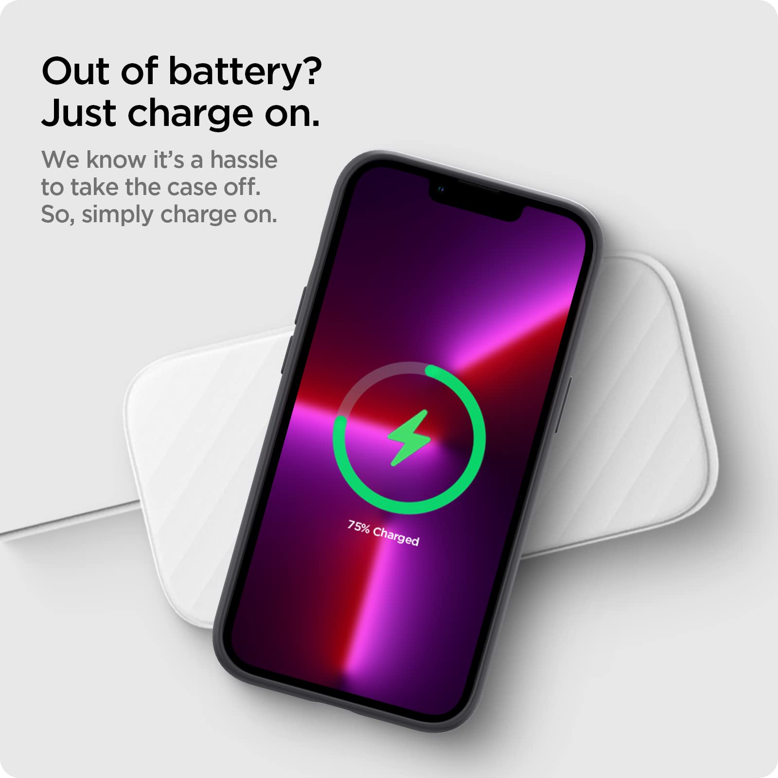 Amazon.co.jp: Spigen iPhone13Proケース シリコン 衝撃吸収 マット感 