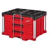 NEW 48-22-8443 Tool Box for Milwaukee PACKOUT 3-Drawer Tool Box Length 16.3 in Width 22.2 in Height 14.3 in