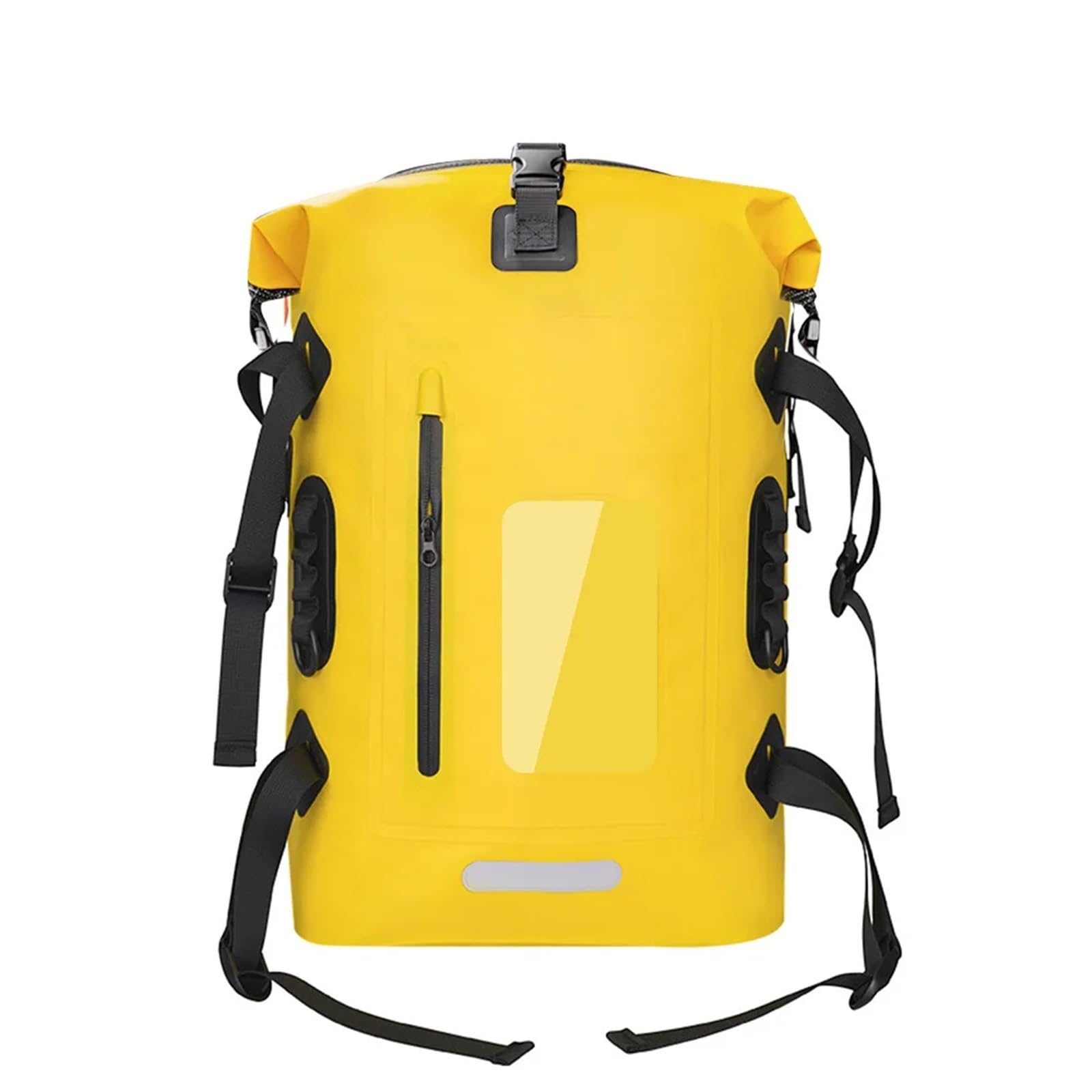 Bolsa Seca Impermeable De PVC, Mochila Gran Capacidad 30 L For Senderismo, Buceo, Natación, con Separación Entre Agua Y para Kayak, Senderismo, Rafting(Yellow)