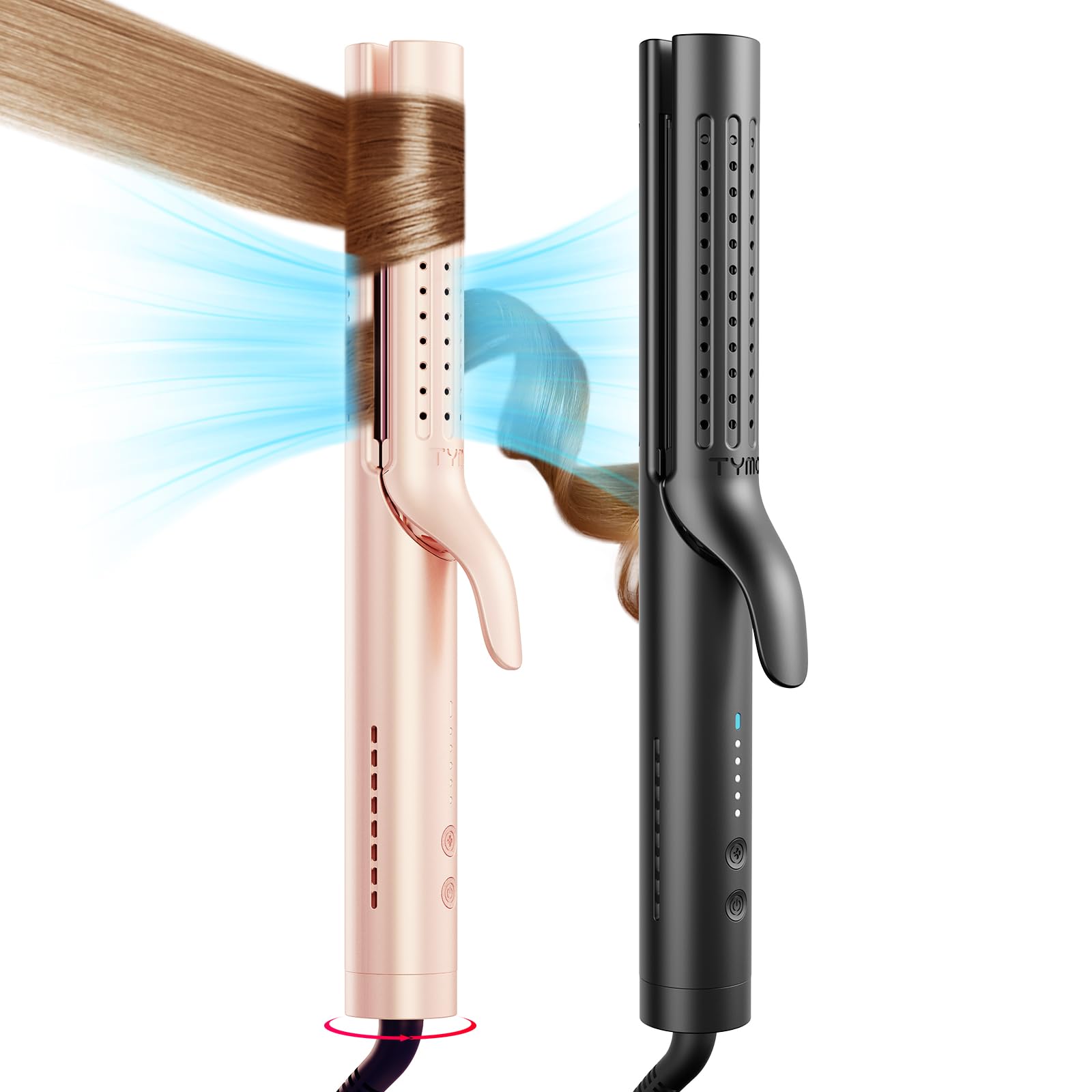 Upgraded TYMO Airflow Curling Iron Pink TYMO Airflow 2 0 Black