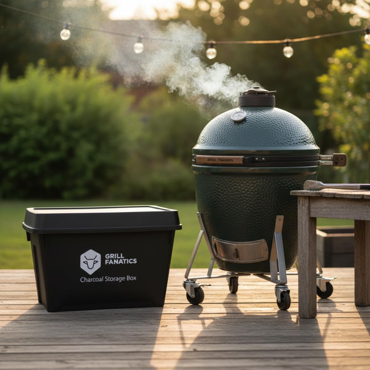 Cookinglife Grillkohle-Aufbewahrungsbox 60 x 40 x 42 cm feuchtigkeitsbeständig