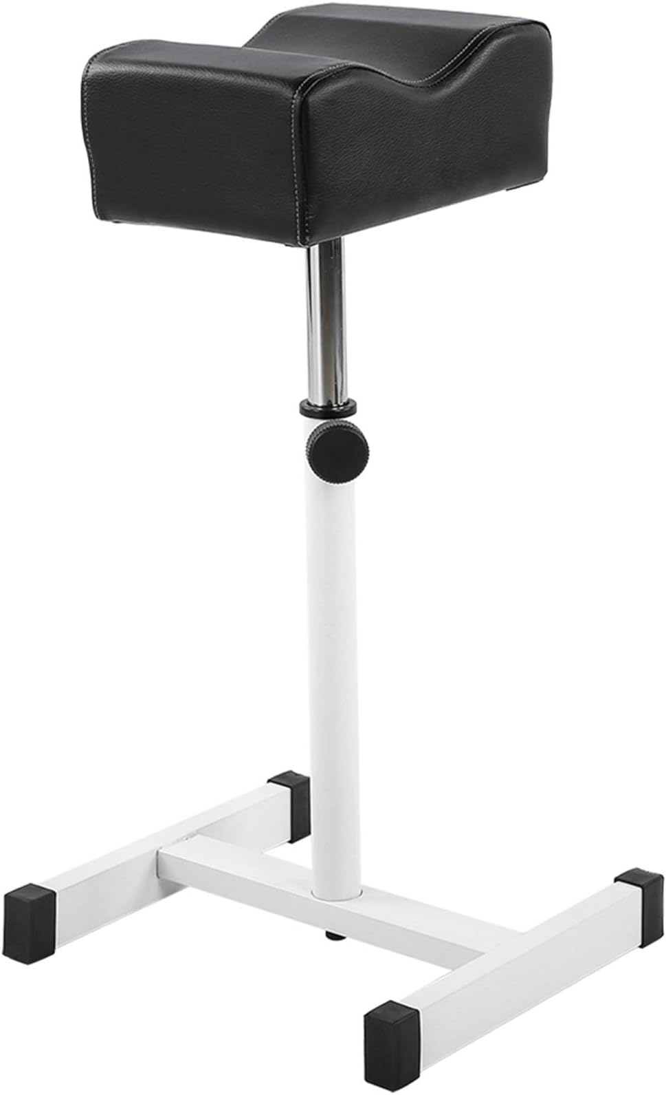 Pedicure Footrest, Adjustable Leather Pedicure Footrest Nail Footrest Manicure Foot Rest Desk Salon Spa Equipment for Salon/Spa Commercial/Domestic(Black)