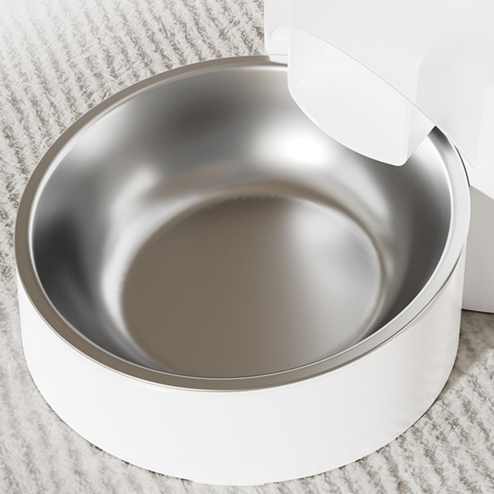 Hztyyier Comedero Automático para Mascotas, Dispensador de Comida Inteligente con Control Remoto WiFi de 5 L, Doble Fuente de Alimentación y Recipiente de Acero Inoxidable, para Gatos y