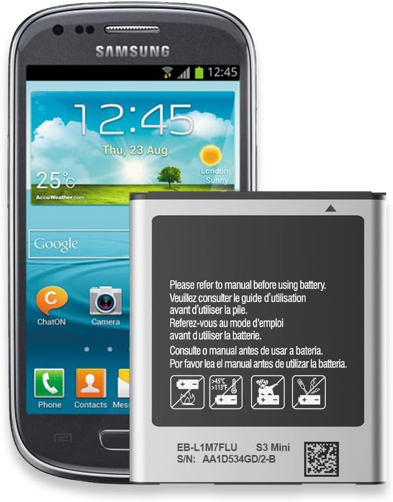 Samsung Galaxy S3 Mini Gt I8200n Akku In Prozent Akku für Samsung Galaxy S3 Mini 1600mAh , High Power Ersatzakku