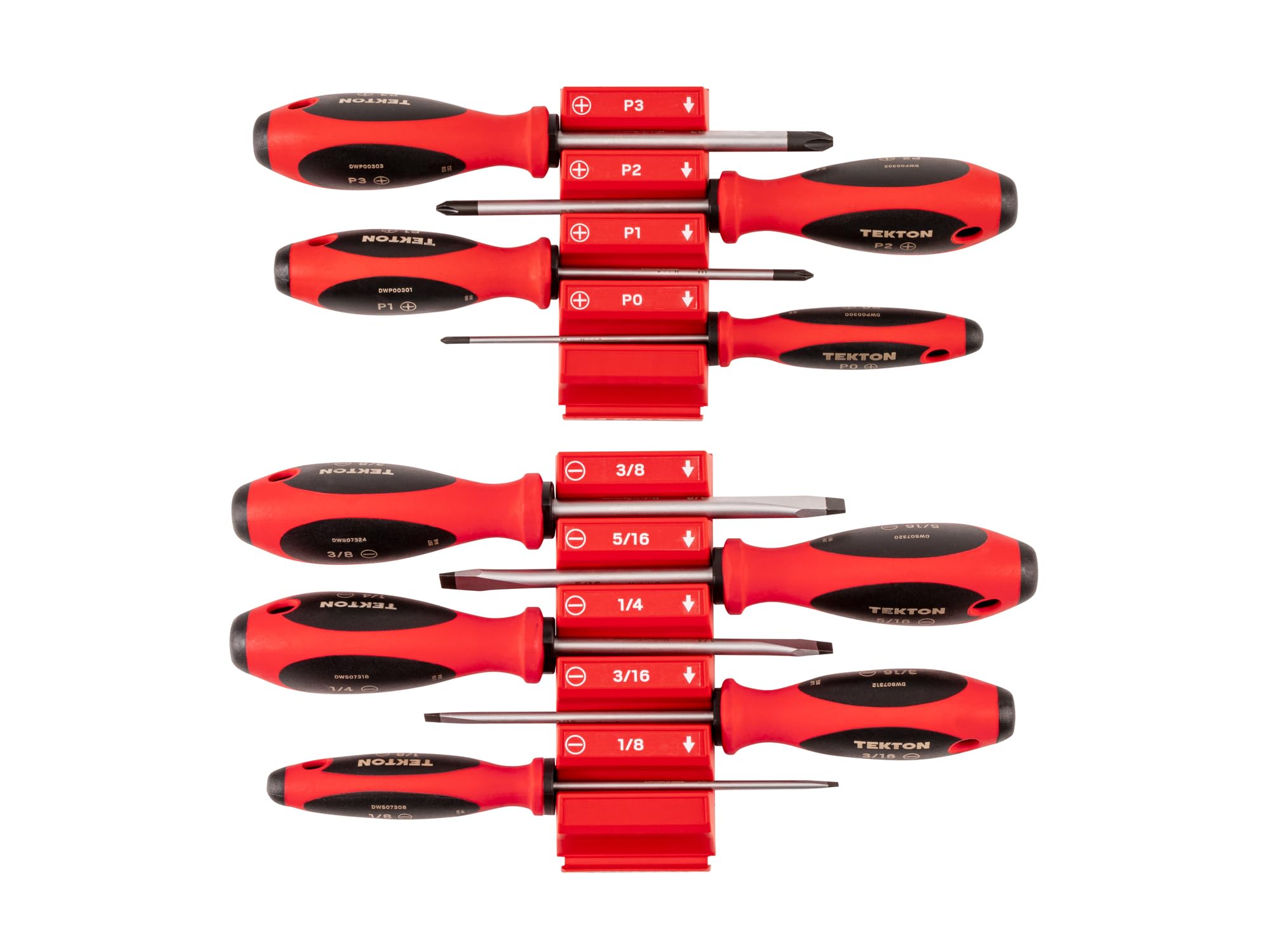 TEKTON Phillips and Slotted Screwdriver Set, 9-Piece | DWZ90113