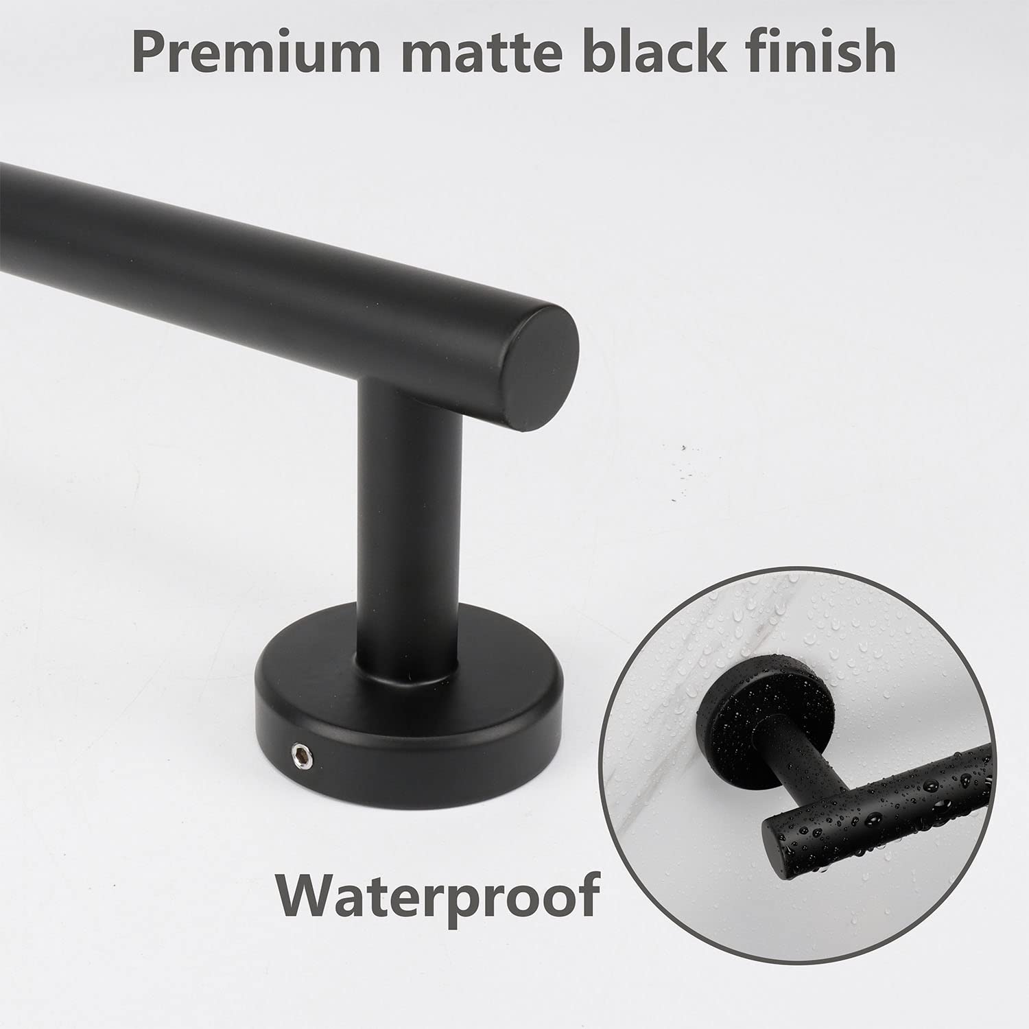 TocTen Bath Towel Bar, Thicken SUS304 Stainless Steel Bathroom Towel Holder - Image 4