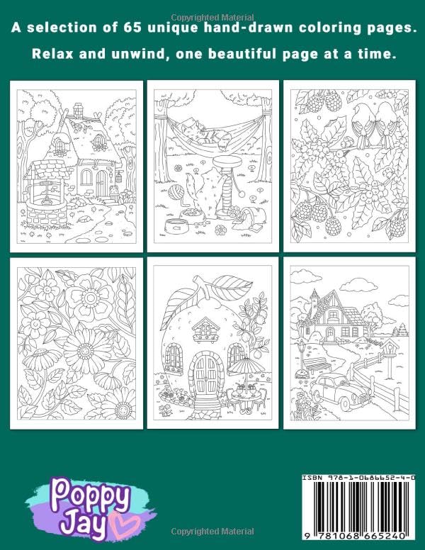 Relaxing Coloring Book: For Adults, 65 Bold Designs for Mindfulness, Self-Care & Creativity, Nature Scenes, Cute Animals, Elegant Flowers, Unique Patterns and more. (Calm) image 3