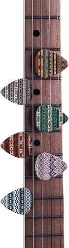Miniatura 5 de Dolyues 6 púas de guitarra con estampado de mariposa de neón para bajo, eléctricas, guitarras acústicas, púas de ukelele de 0.038 in, regalos para