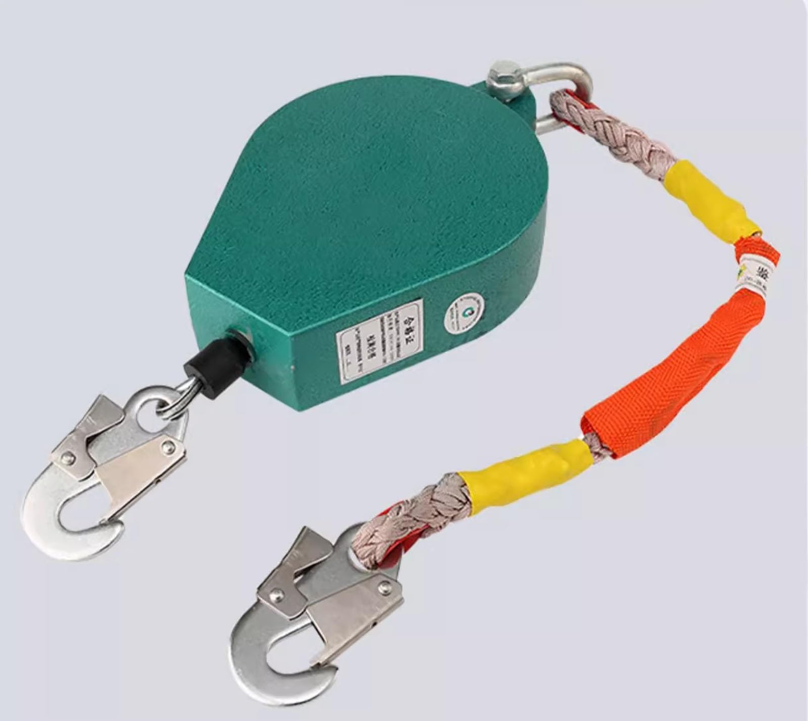 SRNSAEB Confined Space Tripod Rescue Kit with Safe Belt - with 1200 1800 2600 LBS Winch, Lifting and Rescue Equipment for Working in High Places/Well/Manhole/Sewer(Size:16FT/5M Falling Protector)