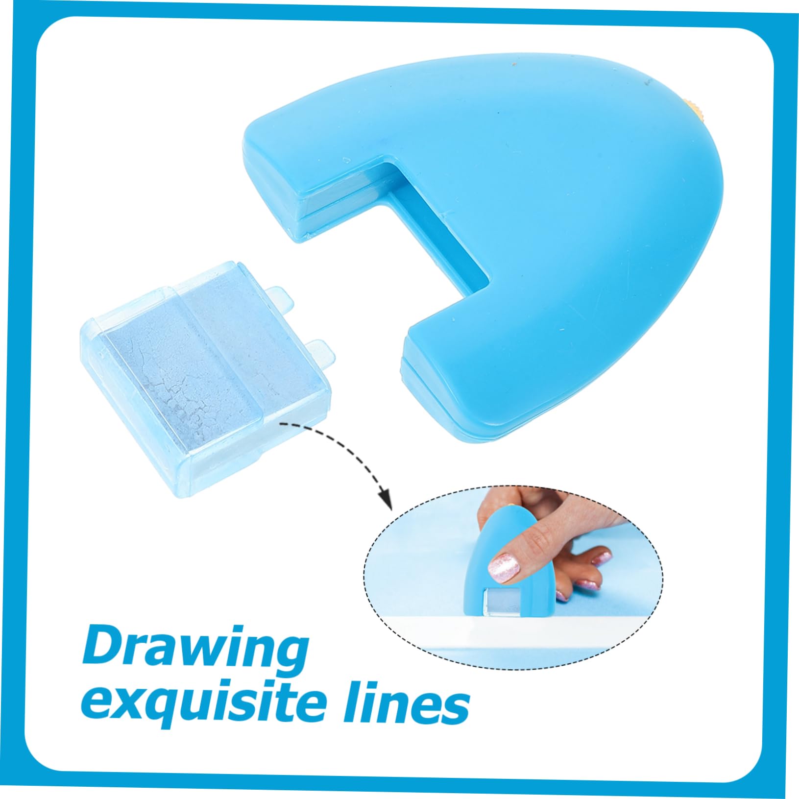 DOITOOL 3 Series Rueda De Polvo De Dibujo De Trazador Ranurado Marcador De Costura De Costura Marcadores Acolchado Tiza De Sastre Para Tela Calificación Modistas El Plastico 3 Piezas*3