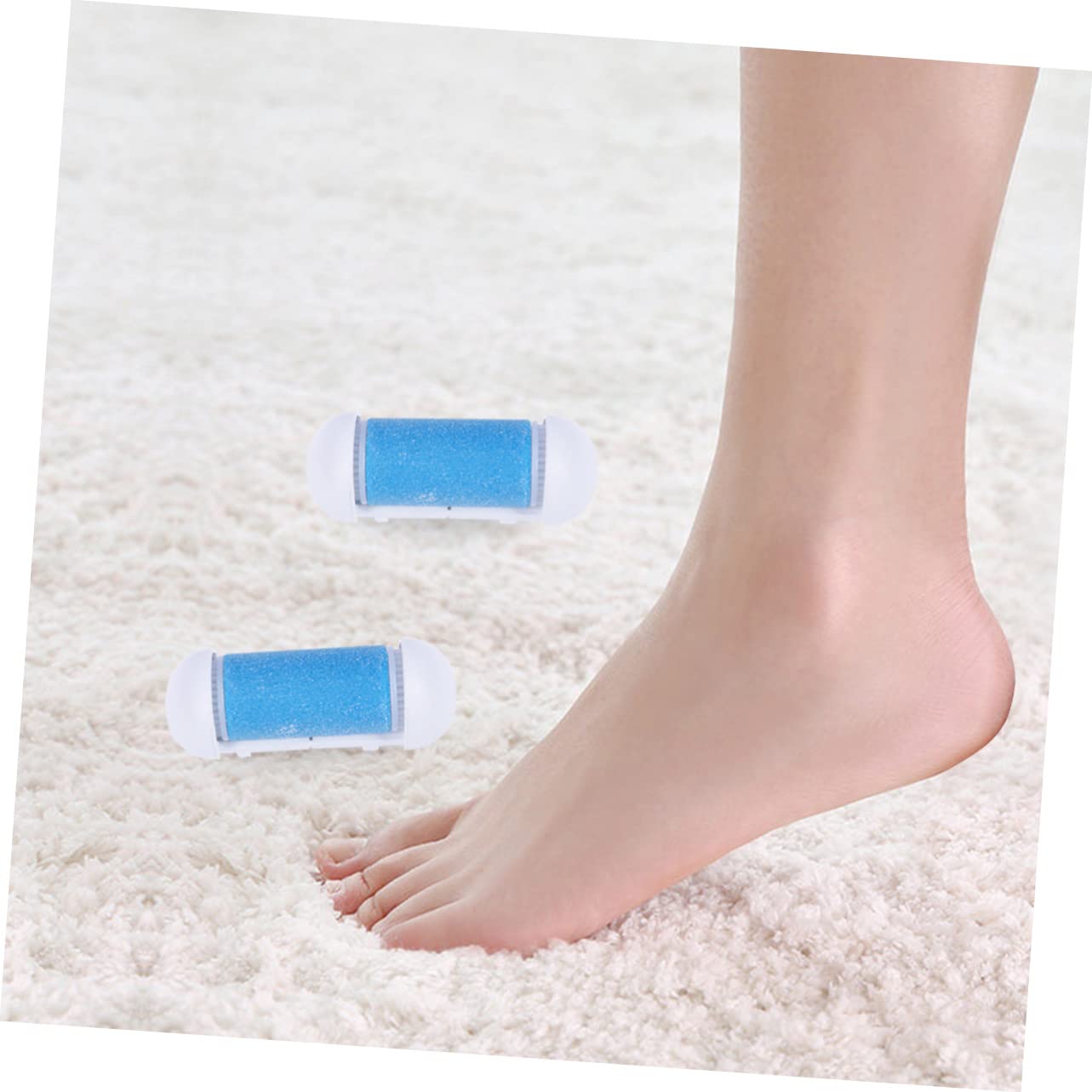 Healeved 30piezas Rodillos De Para Eliminación De Muerta Pies Accesorios Para Exfoliación De Durezas Azul