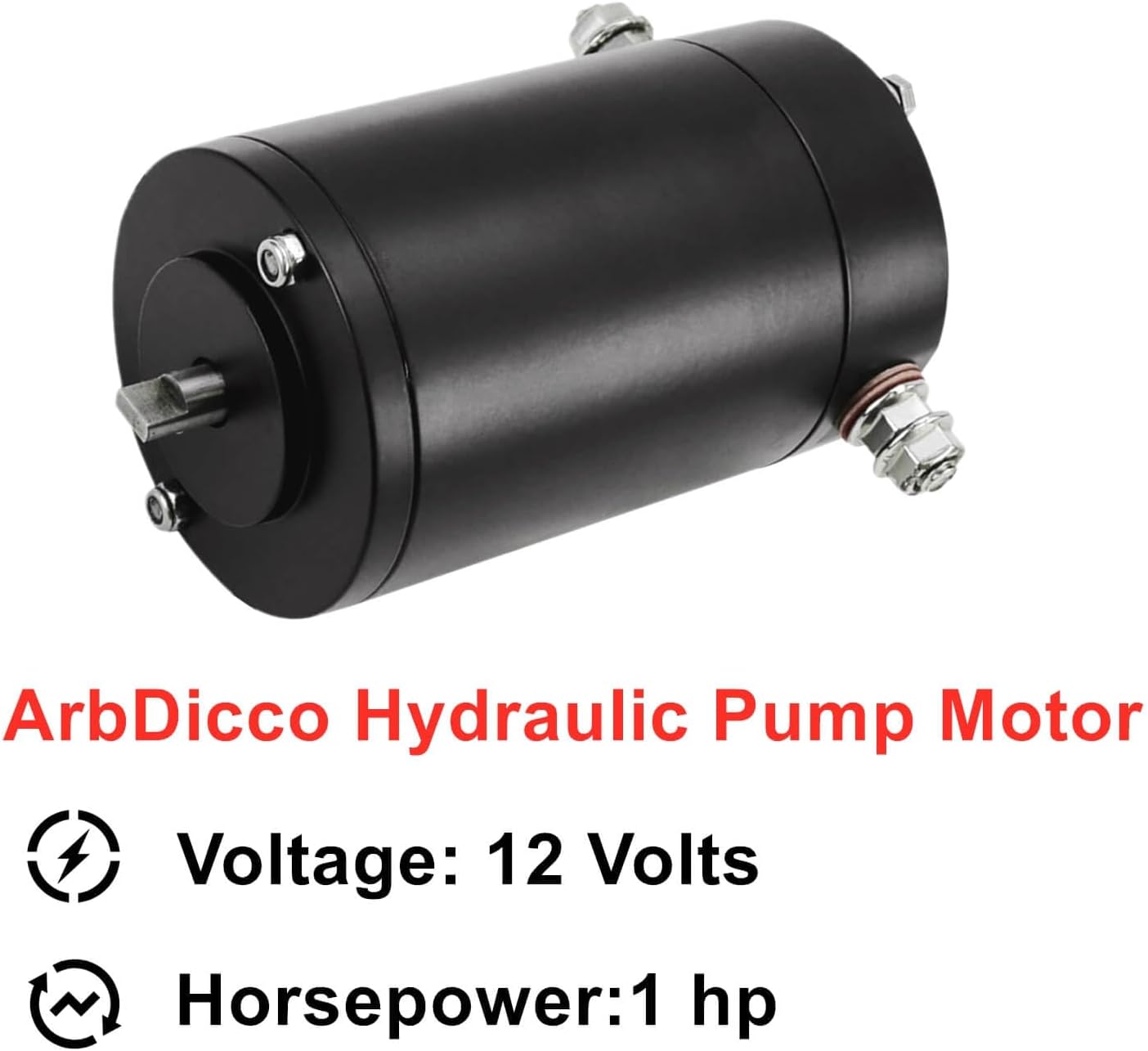 Heavy Duty Hydraulic Pump Motor - for Lippert Leveling & Slide Out Systems - Bi-Rotational - Hydraulic Motor Replaces 167576 414018 F000MM0809 045-167567 15167576 15-167576