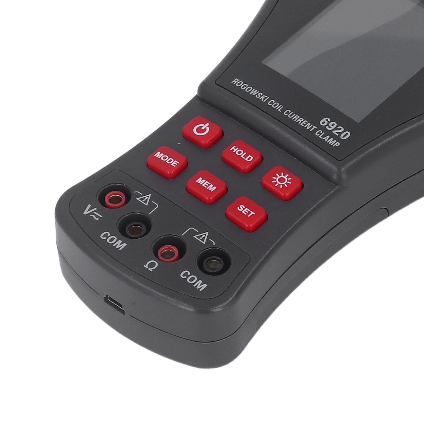FTVOGUE Elastyczny Miernik Cęgowy ABS Miernik Cęgowy Prądu Przemiennego od 0 MA do 10000 A ze szczęką 200 Mm Test Rezystancji Przechowywania Danych USB dla Elektryków Kontrola Zasilania Przemysłowego